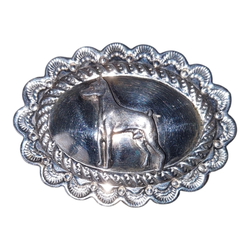 Vintage Silver Dog Brooch